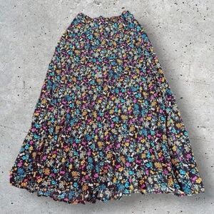 Sanctuary Floral Tiered Midi Skirt Size Small NWT
